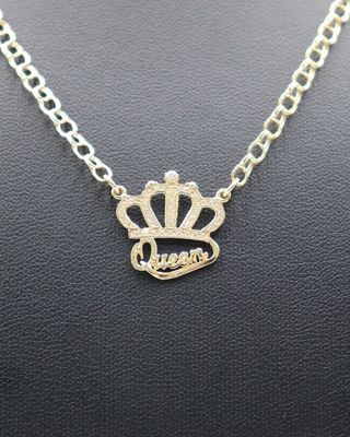 GARGANTILLA CORONA QUENN PEQUEÑA. Oro 18k.