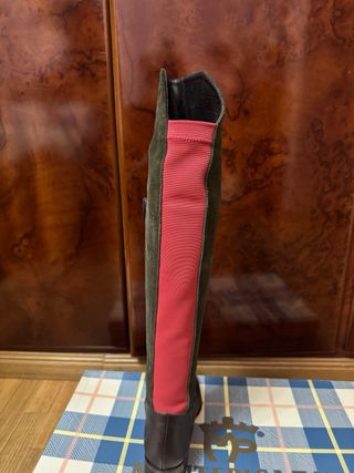 Botas Montepicaza Serraje Verde y Piel