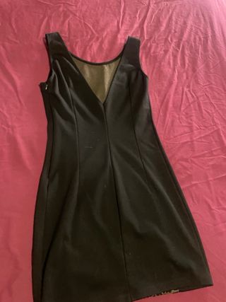 Vestido Animal Print Beige y Negro