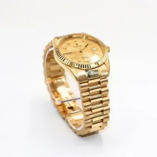RELOJ CAUNY CABALLERO. Oro 18k. Peso: 108,50grs.