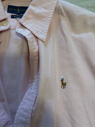 Camisa Oxford Ralph Lauren Mujer Rosa