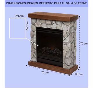 Chimenea eléctrica decorativa