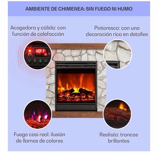 Chimenea eléctrica decorativa