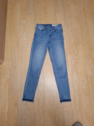 Pantalón vaquero azul recto T.36