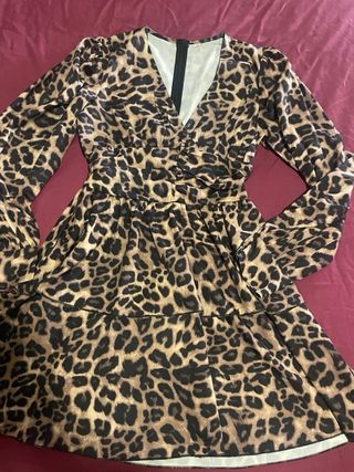 Vestido estampado animal print
