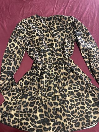 Vestido estampado animal print