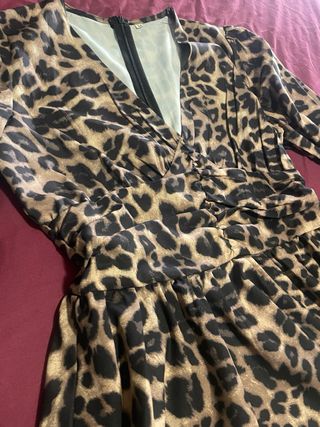 Vestido estampado animal print