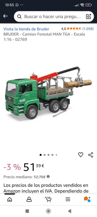 Camion Forestale MAN TGA Bruder