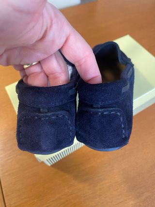 Mocasines Serraje Azul Marino Niño Tizzas Talla 35