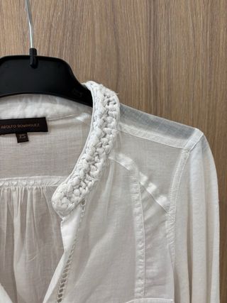 Camisa Adolfo Domínguez Blanca Mujer