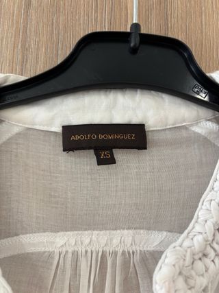 Camisa Adolfo Domínguez Blanca Mujer