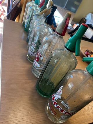 Lote de 8 sifones algunos serigrafiados