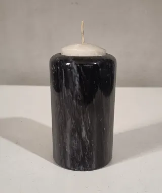 Frammenti di notte - portacandela in marmo nero
