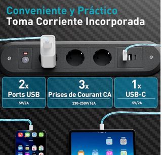 Escritorio Gaming L Negro con Estante y luces les