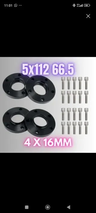 Separadores Grupo VAG 5x112 66.5mm