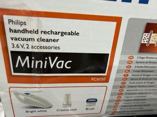 Aspirador Portátil Philips Mini Vac Blanco