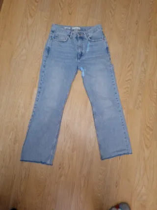 Pantalón vaquero azul recto