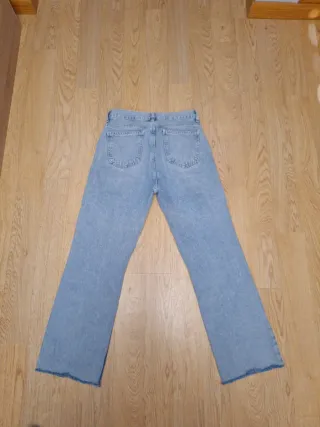 Pantalón vaquero azul recto