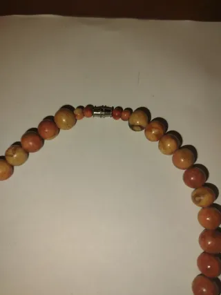 Collana in legno colorata