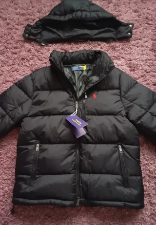 Abrigo Negro Polo Ralph Lauren