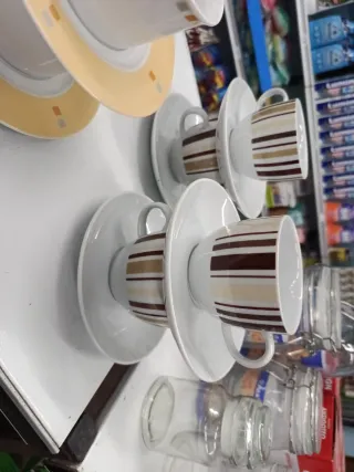Juego de Tazas de Café de Porcelana