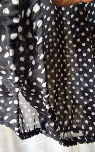 Blusa lunares manga larga