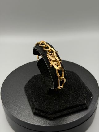 Ref350 Pulsera maciza de oro de 18k