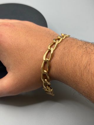 Ref350 Pulsera maciza de oro de 18k