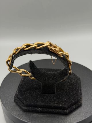 Ref350 Pulsera maciza de oro de 18k