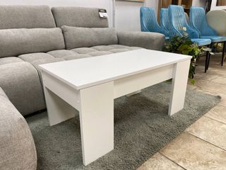 Mesa de centro elevable blanca nueva
