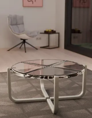 Mesa Diseño Cristal Transparente