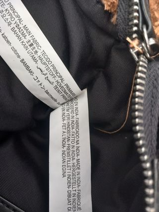 Bolso grande marrón y negro