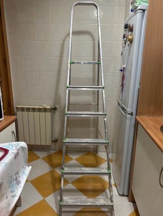 Escalera 6 peldaños aluminio