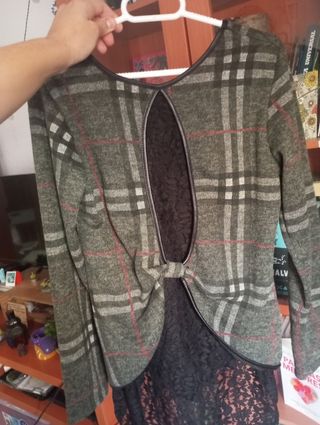 Camisa cuadros mujer manga larga