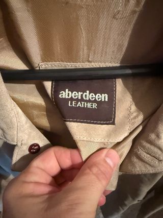 Chaqueta de ante Aberdeen Leather estilo antiguo