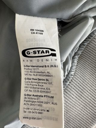 Cazadora hombre Gstar gris