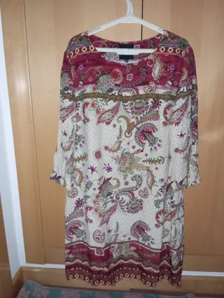 Vestido estampado talla 46