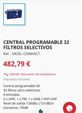 Eksel Central amplificador Programable