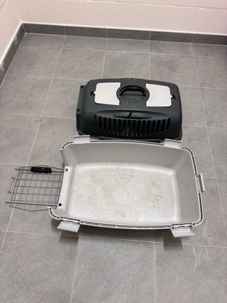 Transportín para Perro Gris y Blanco