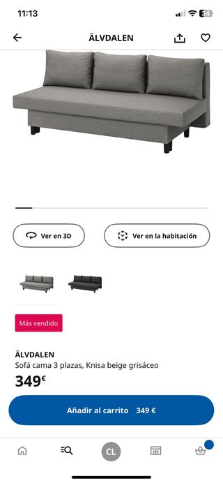 Divano Letto Grigio Ikea