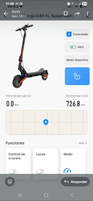 Patinete Eléctrico Cecotec Bongo D40 XL