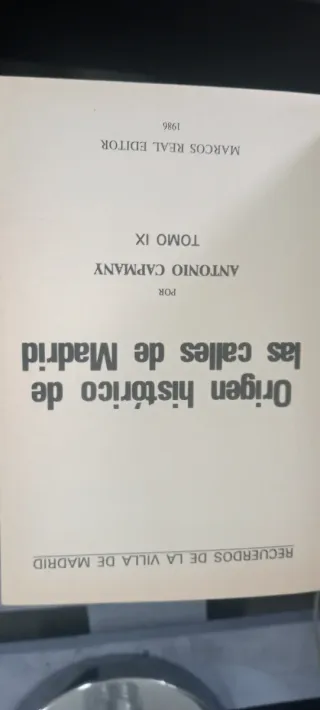 Colección Libros La Villa de Madrid