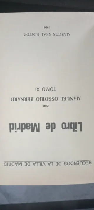 Colección Libros La Villa de Madrid