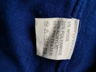 Jersey LAETITIA ME pico sport azul y gris