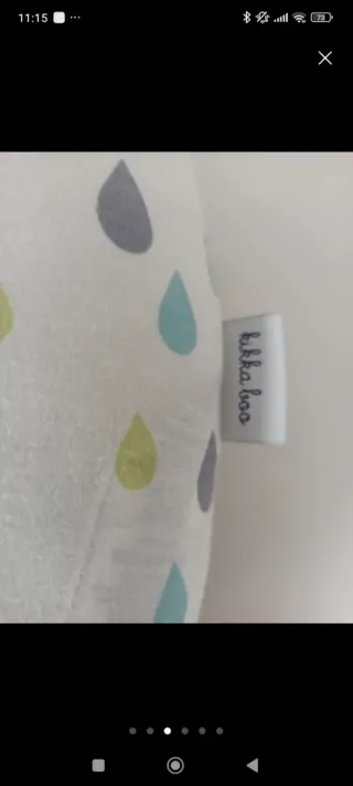 Cojín de lactancia nubes gris