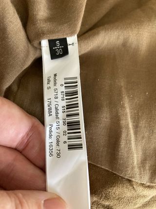 Chaleco de piel Massimo Dutti marrón