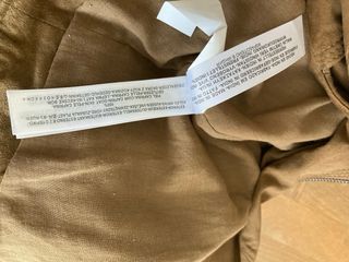 Chaleco de piel Massimo Dutti marrón