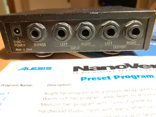 Alesis NanoVerb Procesador Efectos Digitales