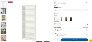 Estantería BILLY Blanca 80x28x202