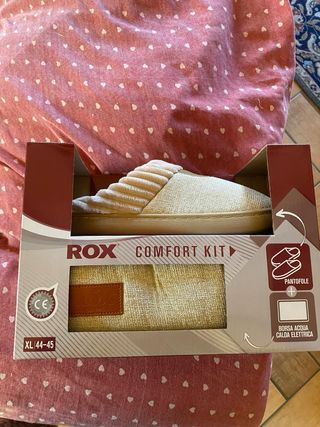 ROX Pantofole e Borsa Acqua Calda Beige